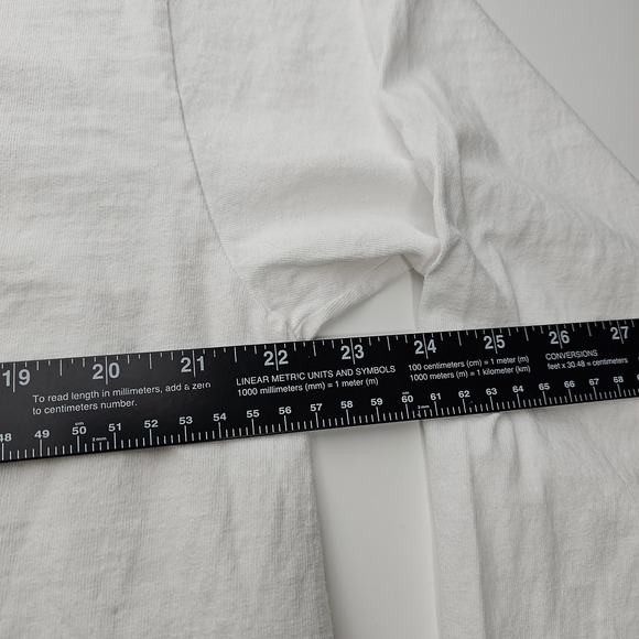 One of These Days Mens White Long Sleeve Graphic T-Shirt Cotton USA Made L y2k - Picture 3 of 8